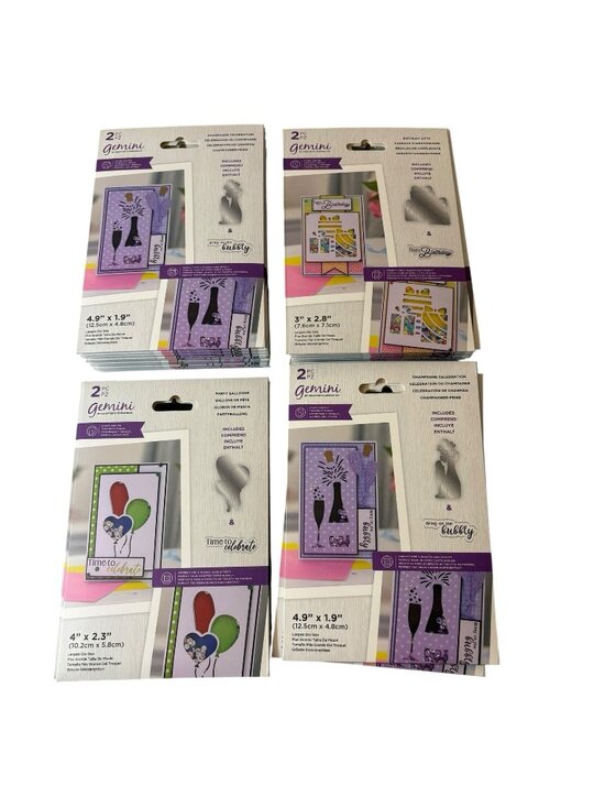 Crafter'S Companion Other - 40 New Gemini Crafter’s Companion Stamp & Die Sets Birthday Craft Lot